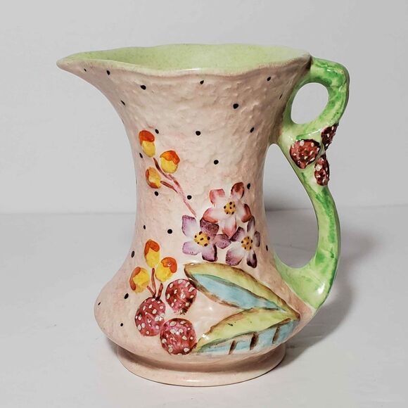 James Kent Annette Pitcher Pink Flowers Berries Vintage - Picture 1 of 8